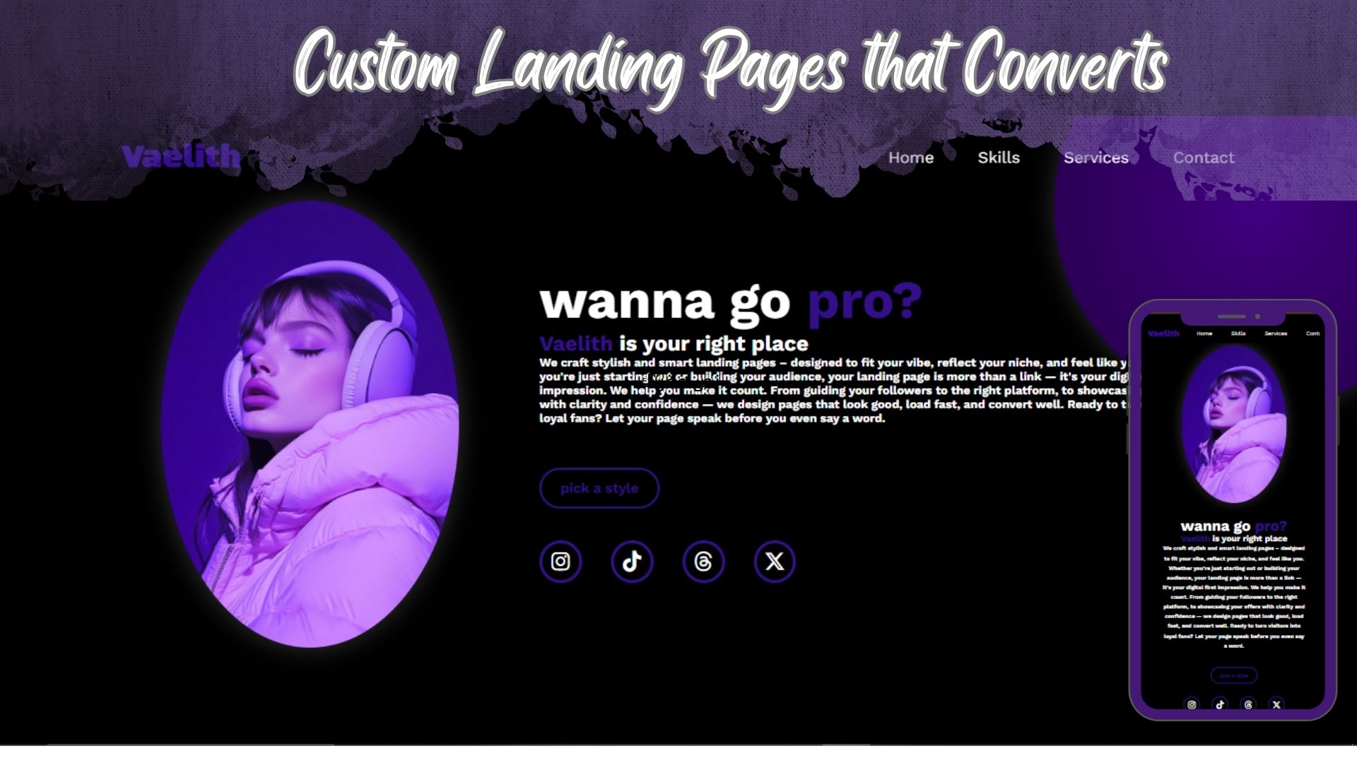 ✨ Custom Landing Page Design | Responsive + Modern + Fast