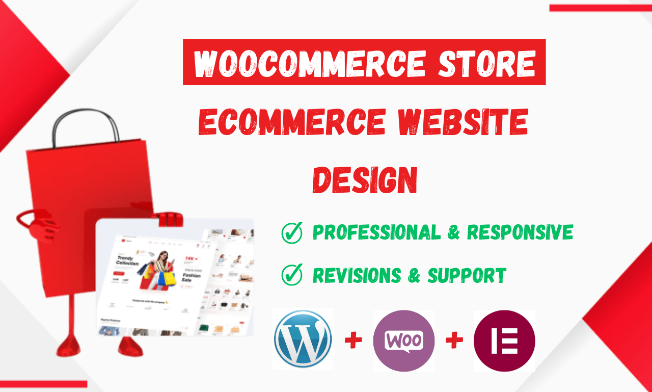I will Design Woocommerce online Store or ecommerce Website