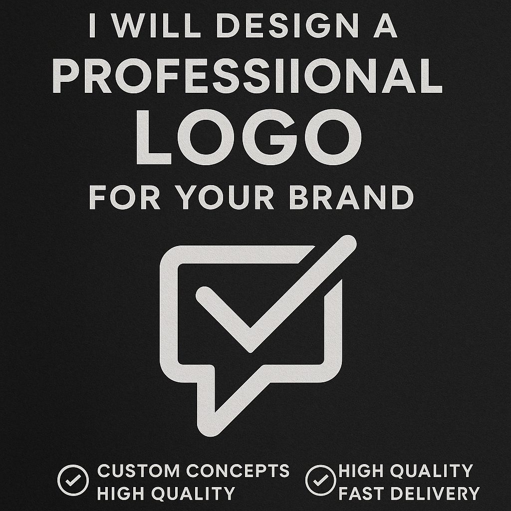 I will design a professional and creative logo for your brand