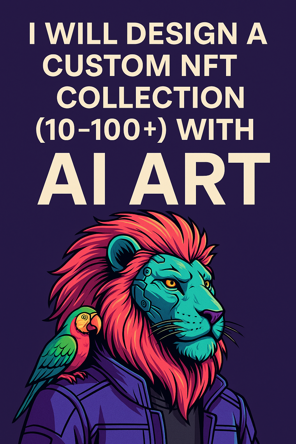 I Will Design a Custom NFT Collection (10–100+) with AI Art