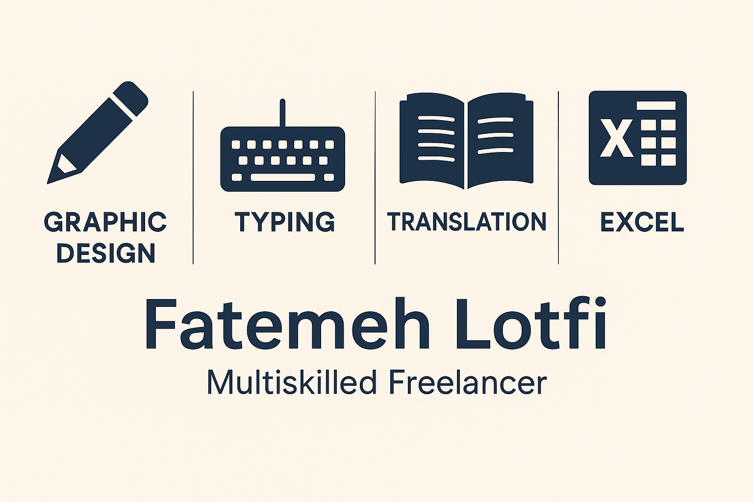I will design premium social media graphics, type your texts, and translate content professionally