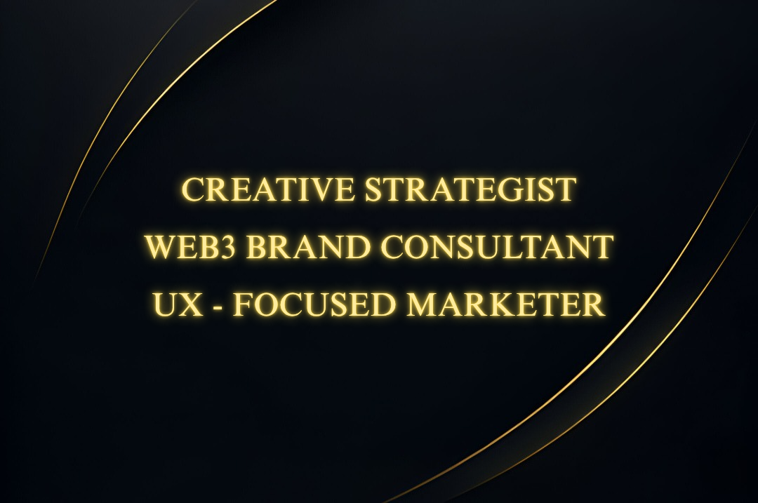 Creative Designer & Brand Strategist | Logos, Web3 Visuals, Dashboards, Pitch Decks, UX/UI & More