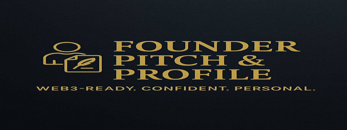 I will write your Web3 start-up pitch or founder profile