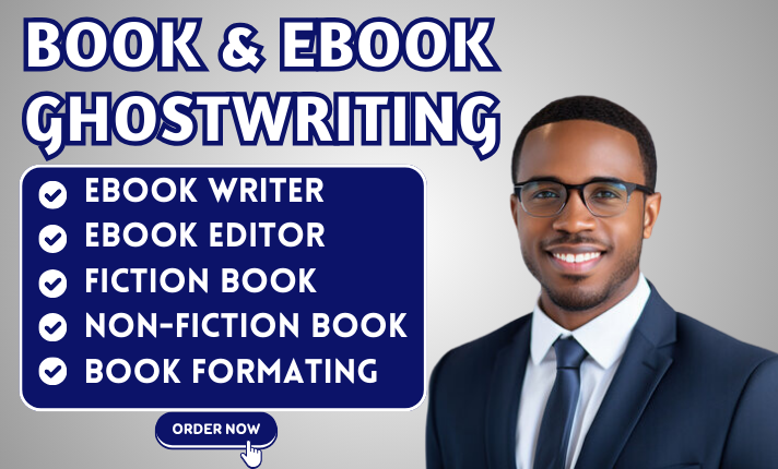 I will be your ebook writer, ebook ghostwriter, ghost book writer, nonfiction writer ebook, content writing expert