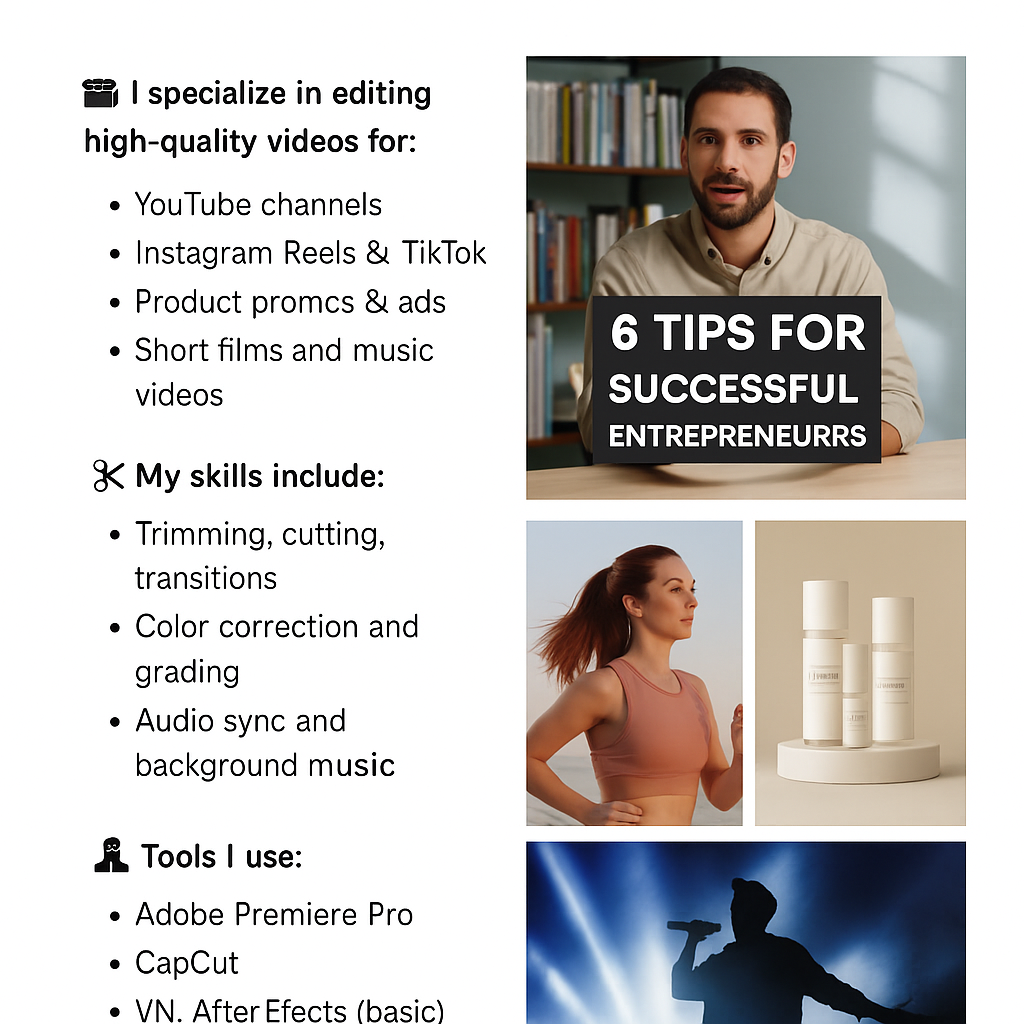 I will professionally edit your videos(Reels,YouTube, Ads)