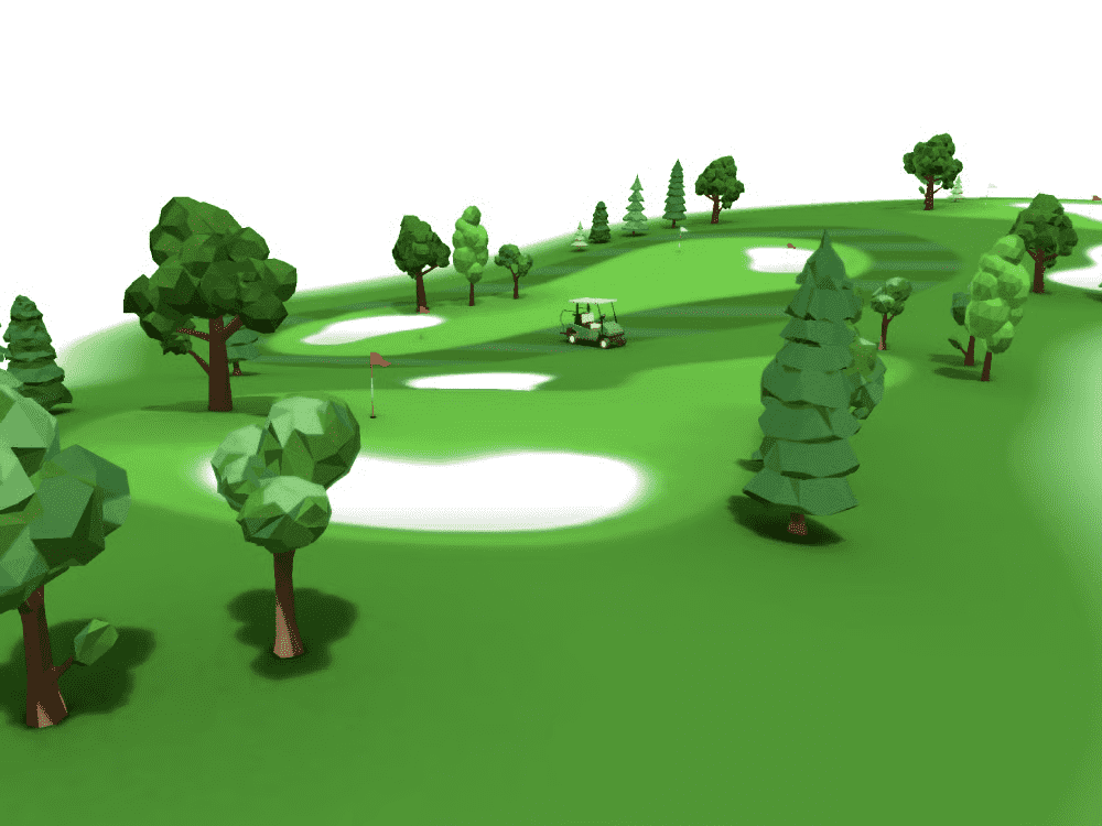 Interactive Golf Course 3D map