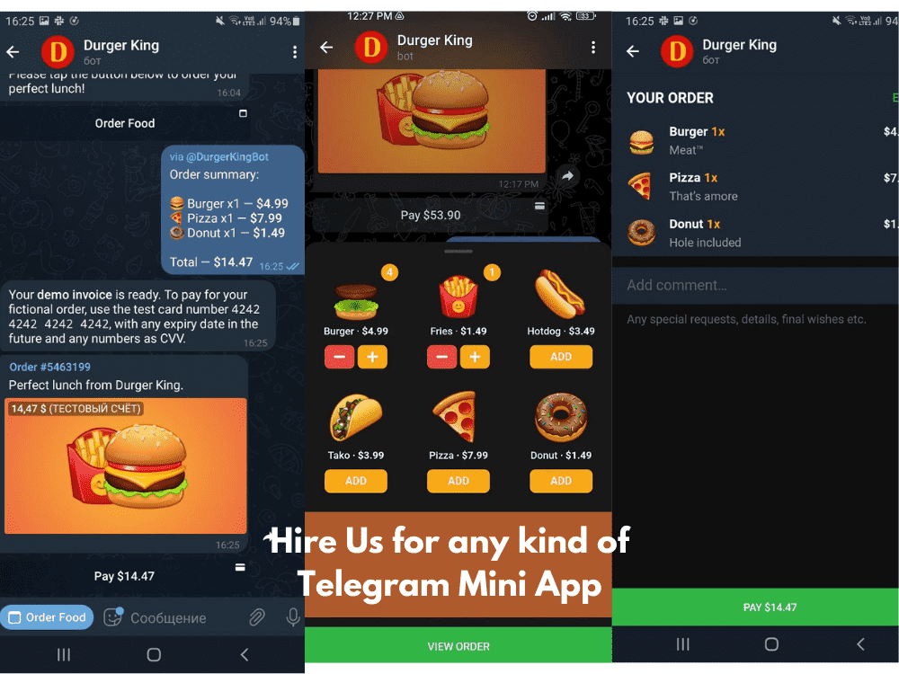 Custom Telegram Mini App