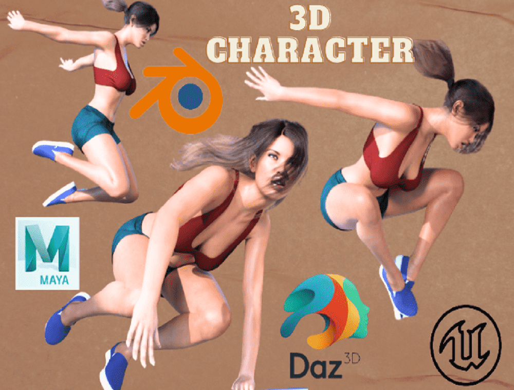 You will get an amazing 3d character model for your animation video or game