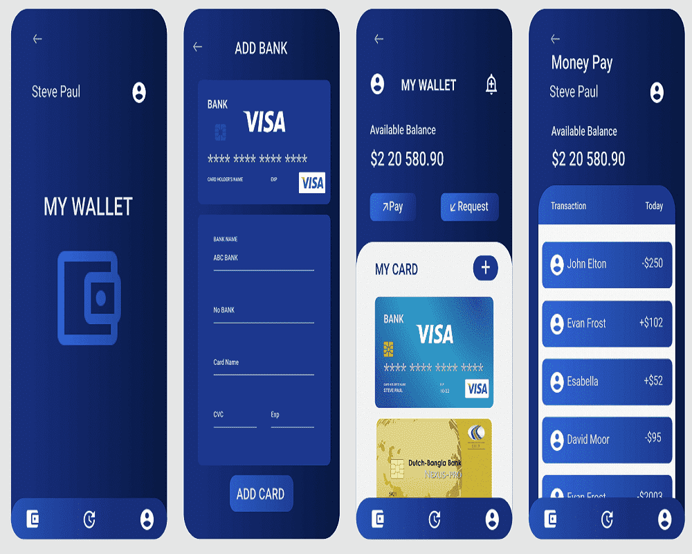 I will crypto wallet app, crypto app, blockchain app.