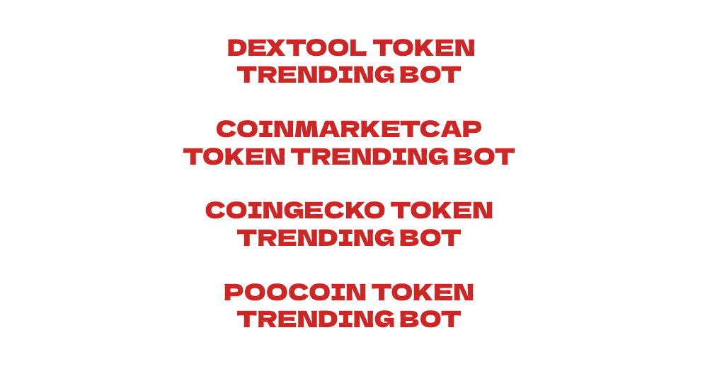 I will develop dextool trending bot and cmc trending bot