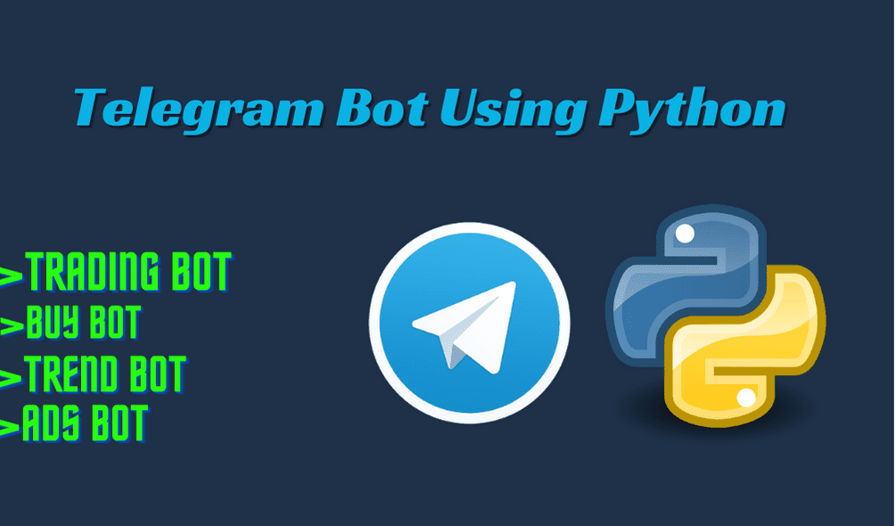 I will create a custom telegram crypto bot for you in python