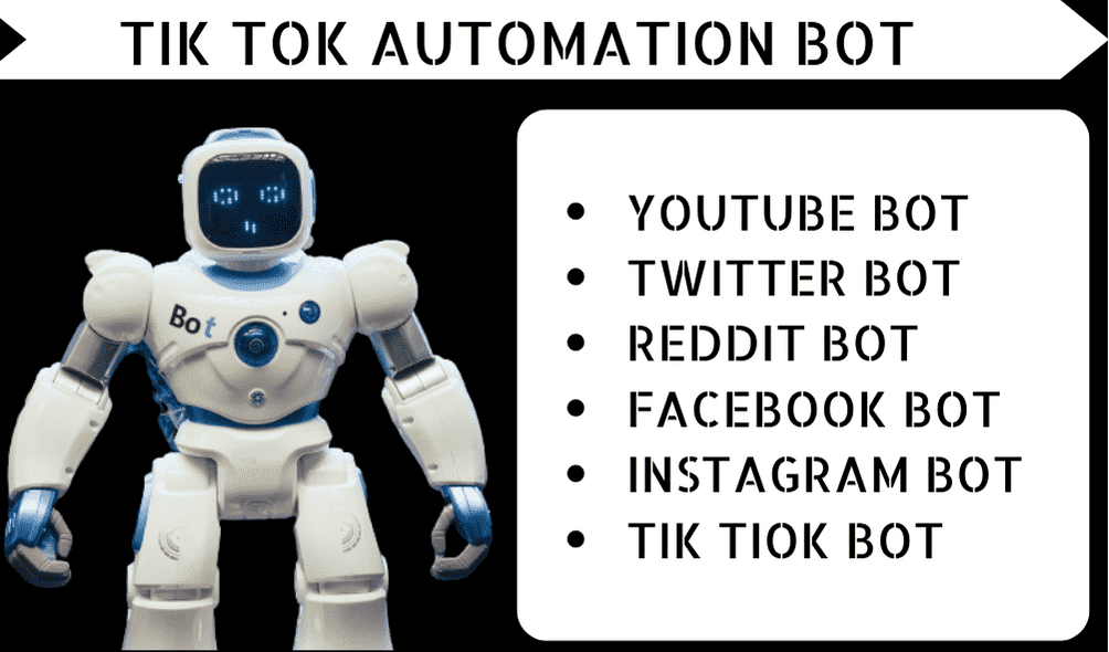 I will create an  youtube automation instagram bot,twitter bot and telegram bot for you