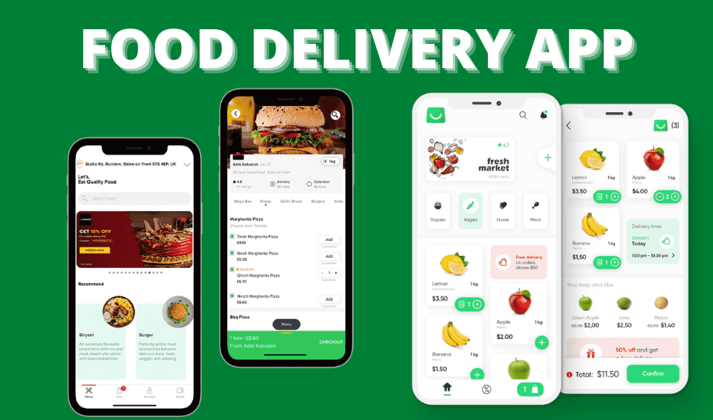 I will develop or build HQ food delivery and grocery app and website,on IOS and andriod