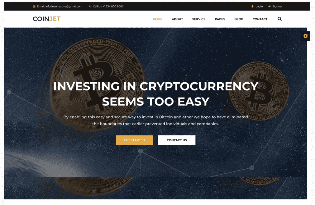 create bitcoin investment website for cryptocurrency business