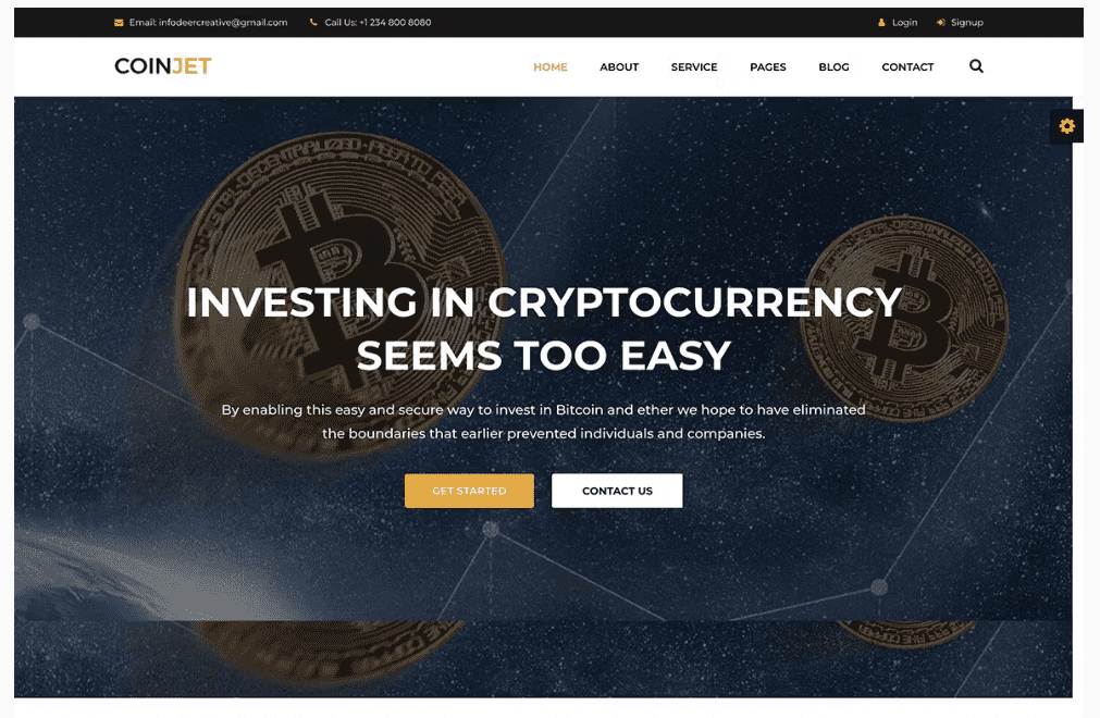 I will create bitcoin investment website for cryptocurrency business