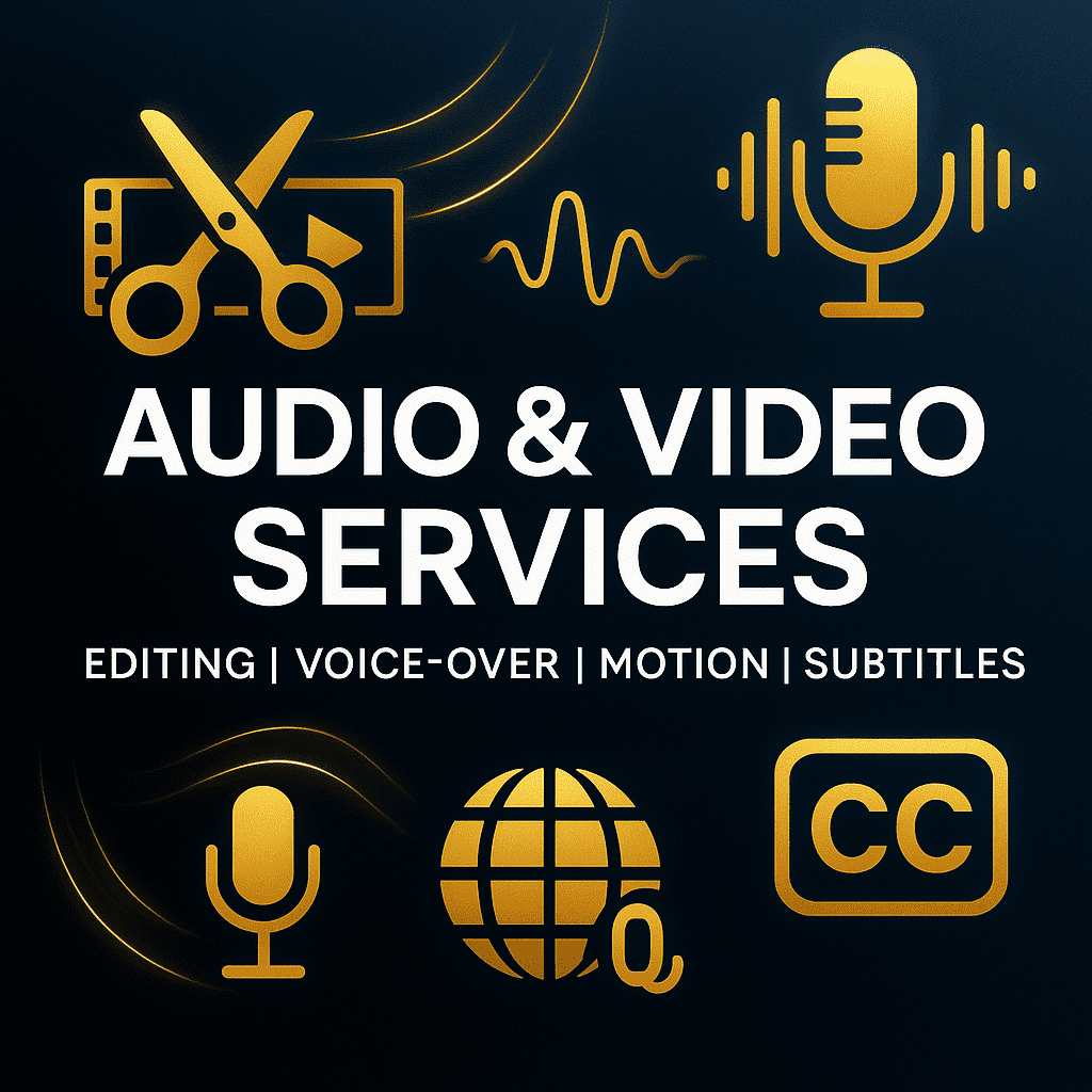 I will professionally edit your videos, audios, or create engaging animations