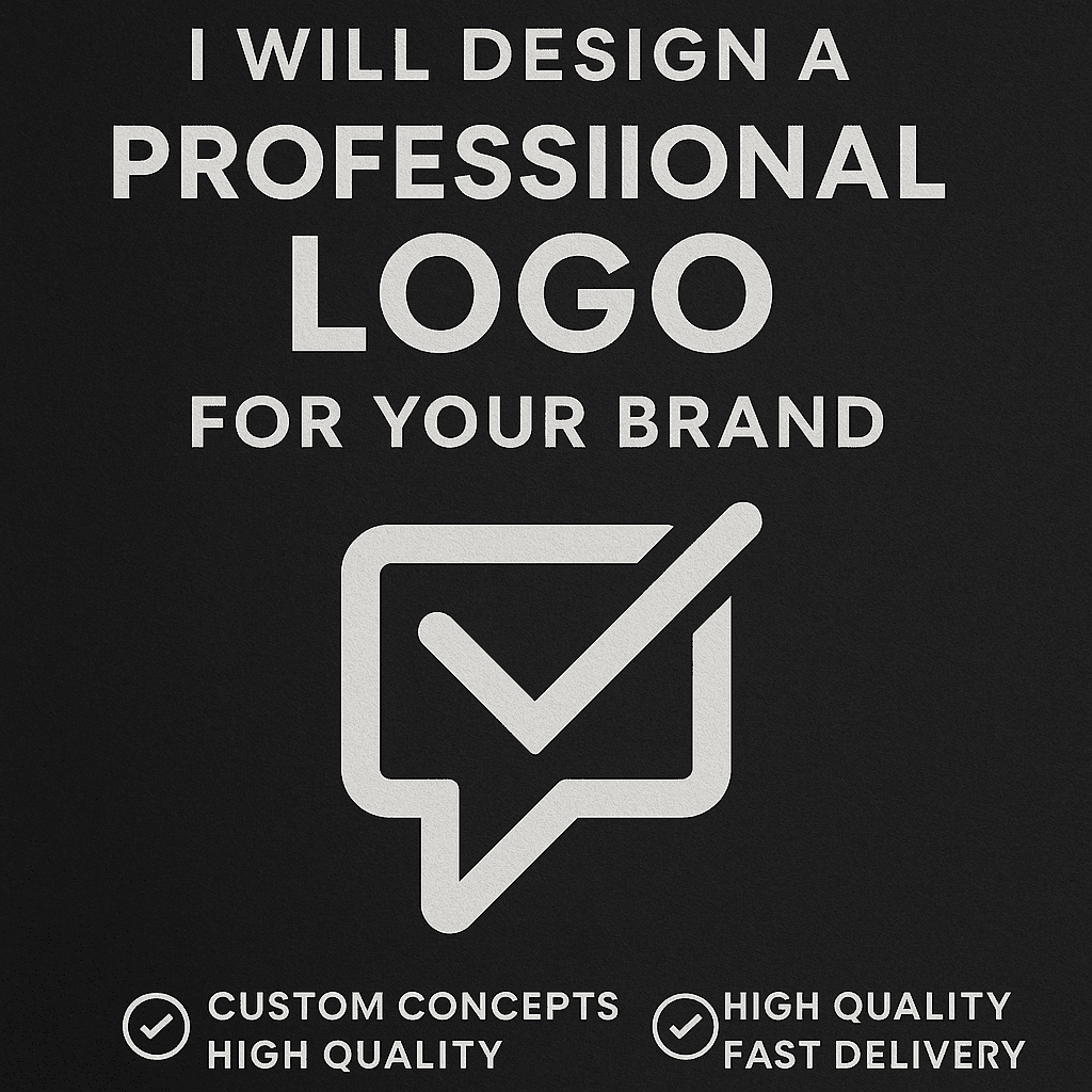 I will design a professional and creative logo for your brand