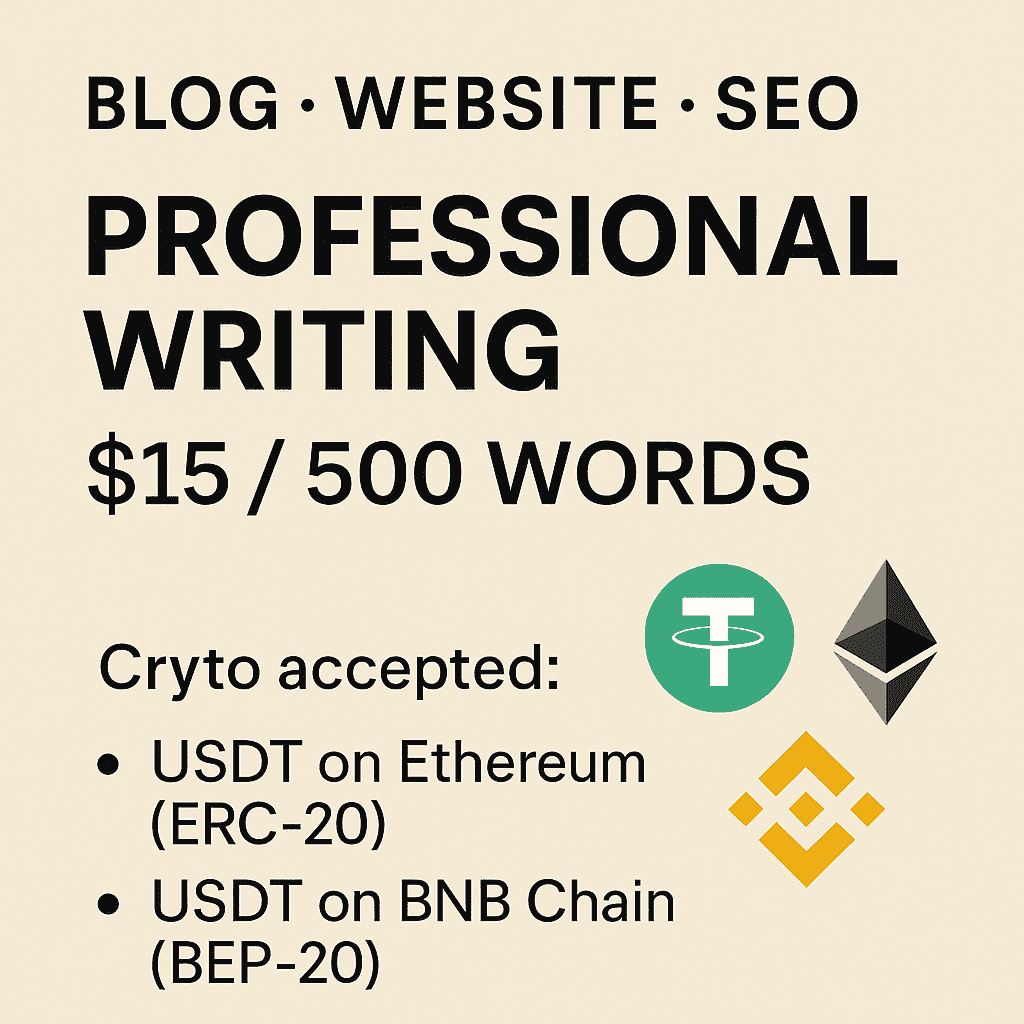 I Will Write SEO Blog Posts, Website Copy, and Marketing Content