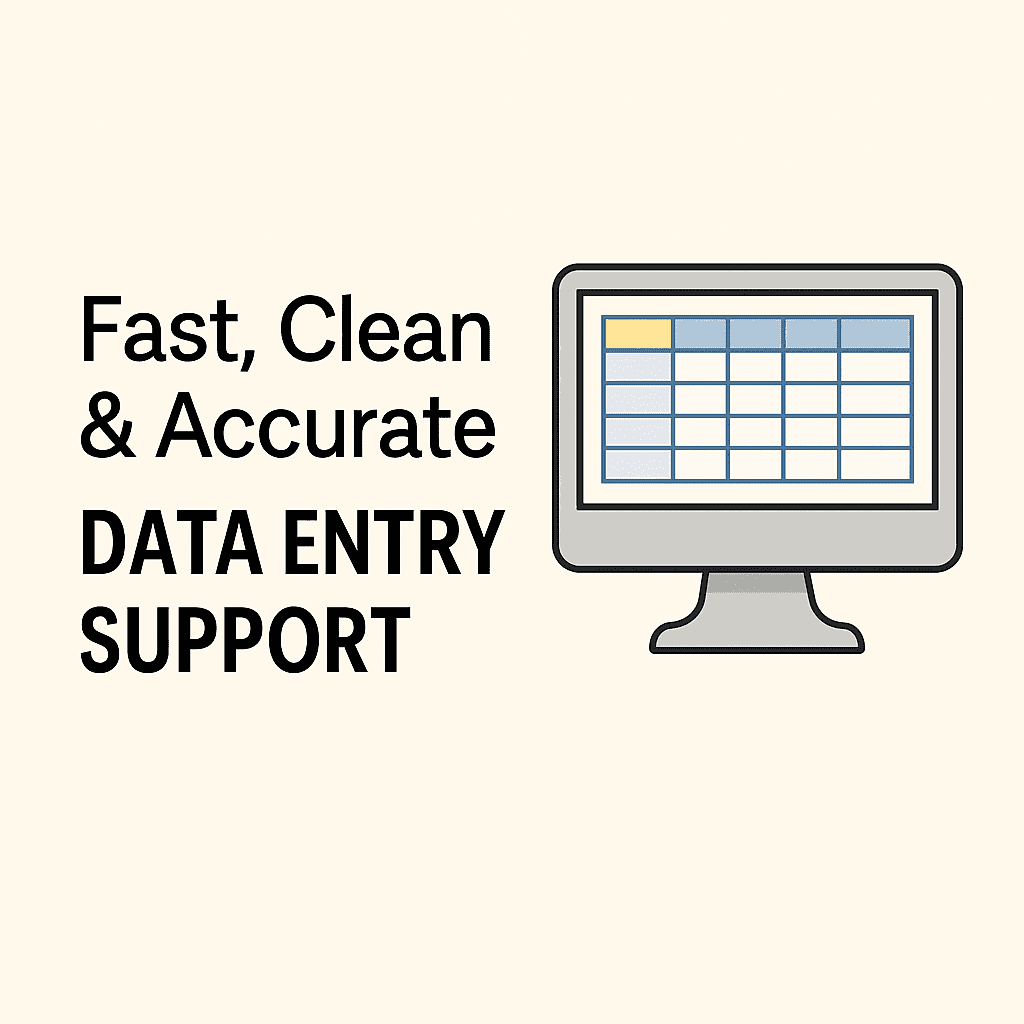 “I will help you with data entry, Excel formatting, and document cleaning”