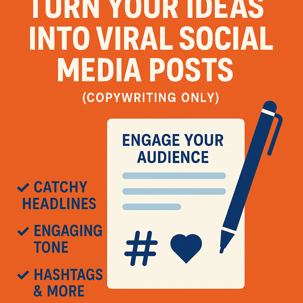 Turn Your Ideas into Viral Social Media Posts (Copywriting Only)