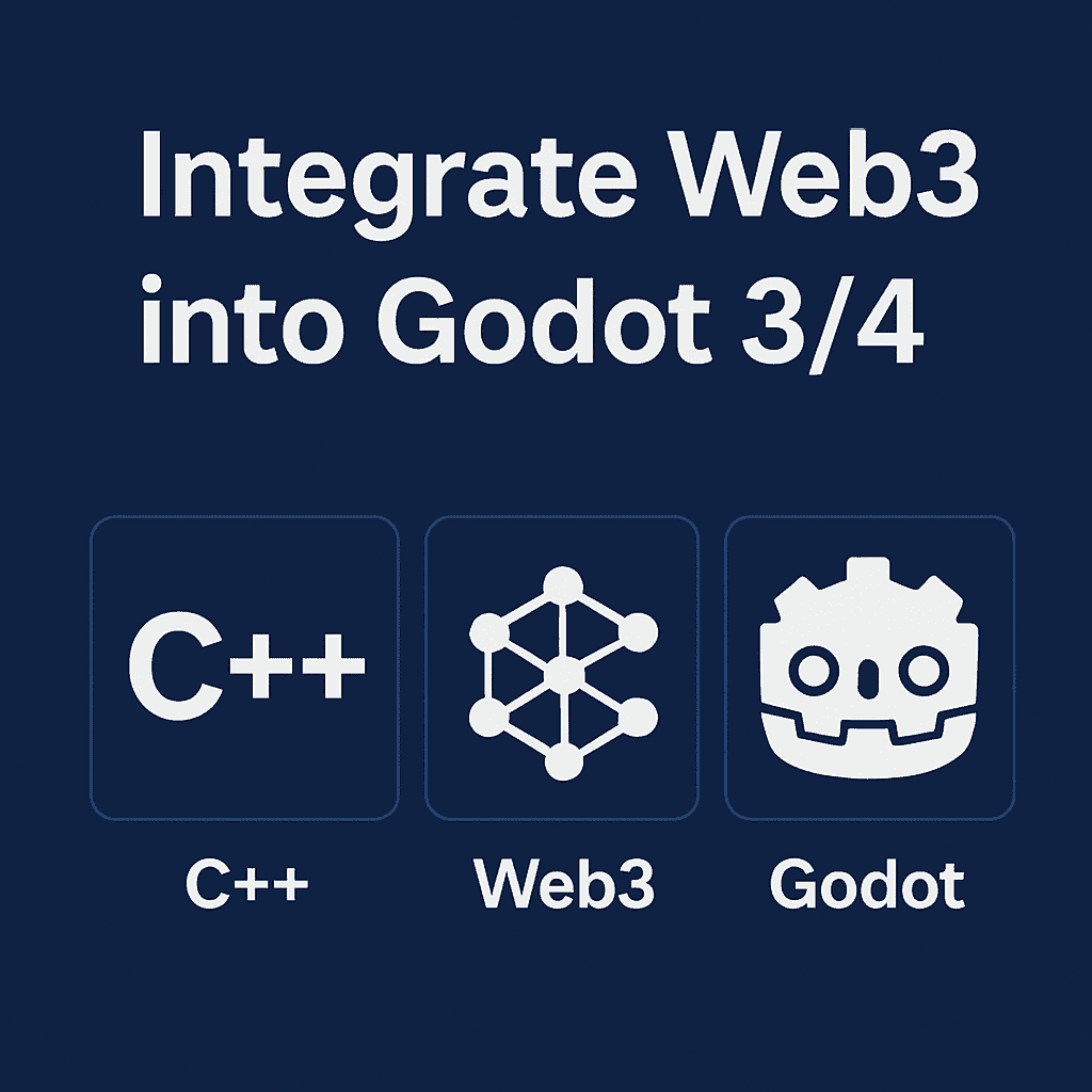 I will integrate a built-in C++ Web3 wallet module into your Godot 3 or 4 game