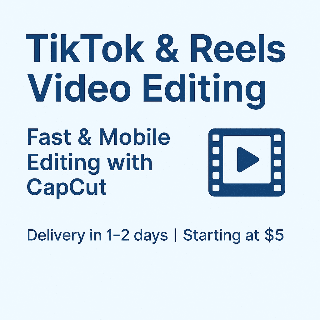 I will edit your TikTok or Reels videos using only mobile