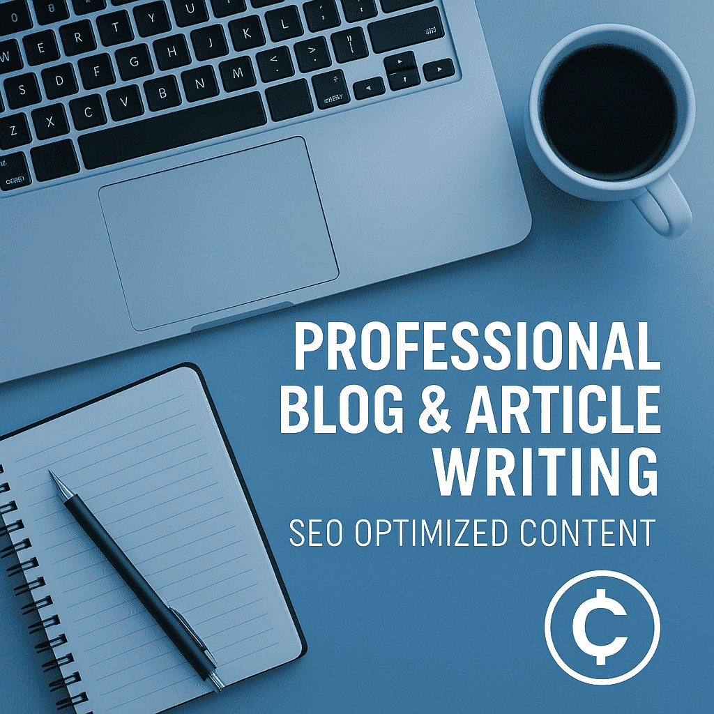 I will write SEO-optimized articles or blog posts in fluent English