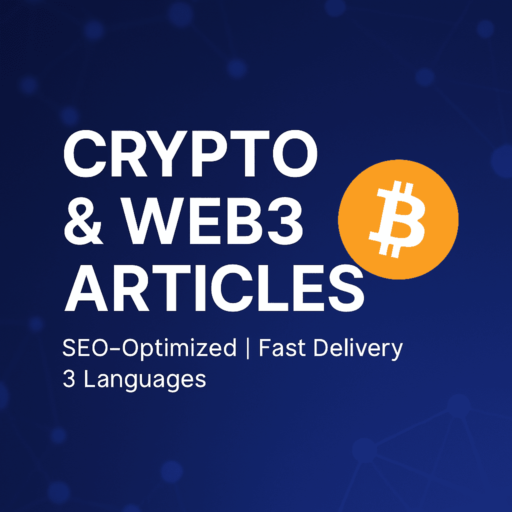 I will write a crypto or Web3 article (500–1000 words) — fast & clear