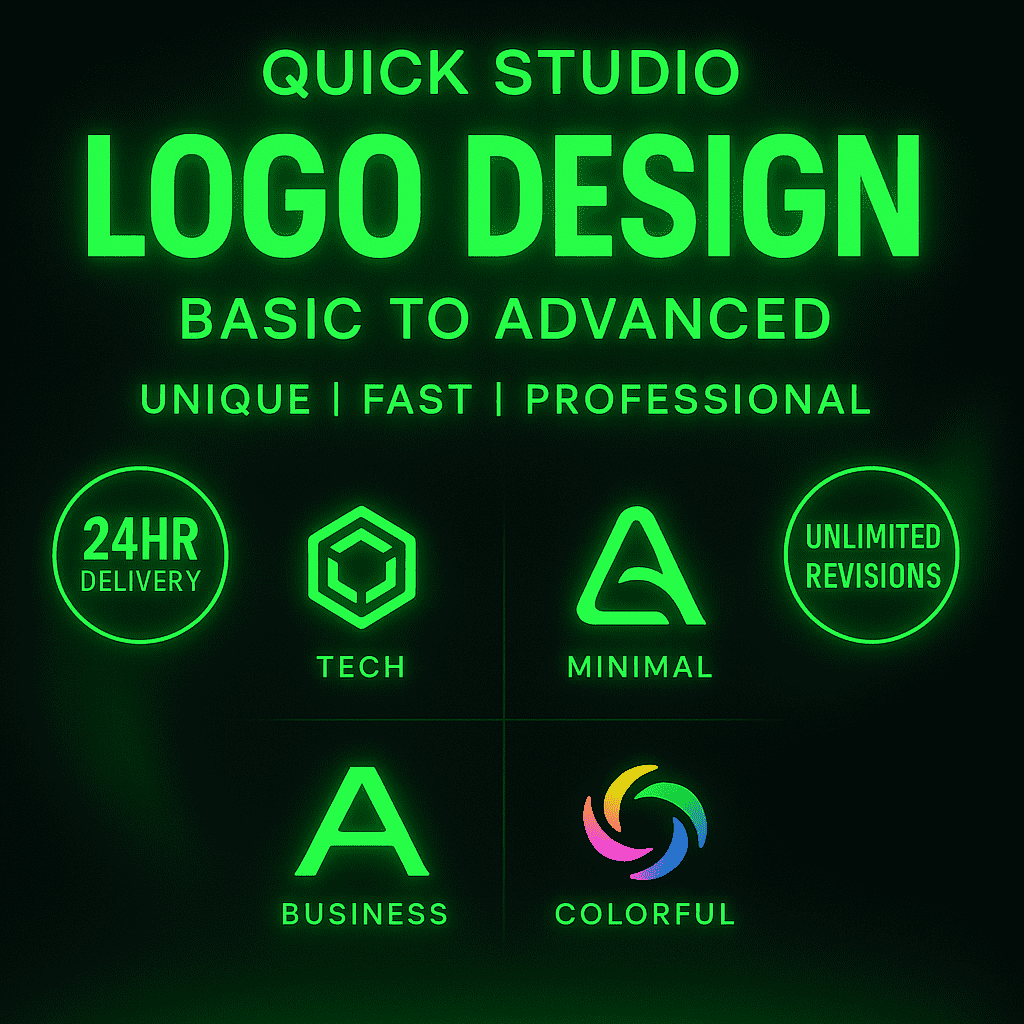 I will design a custom 3D logo and modern ad banner for your brand