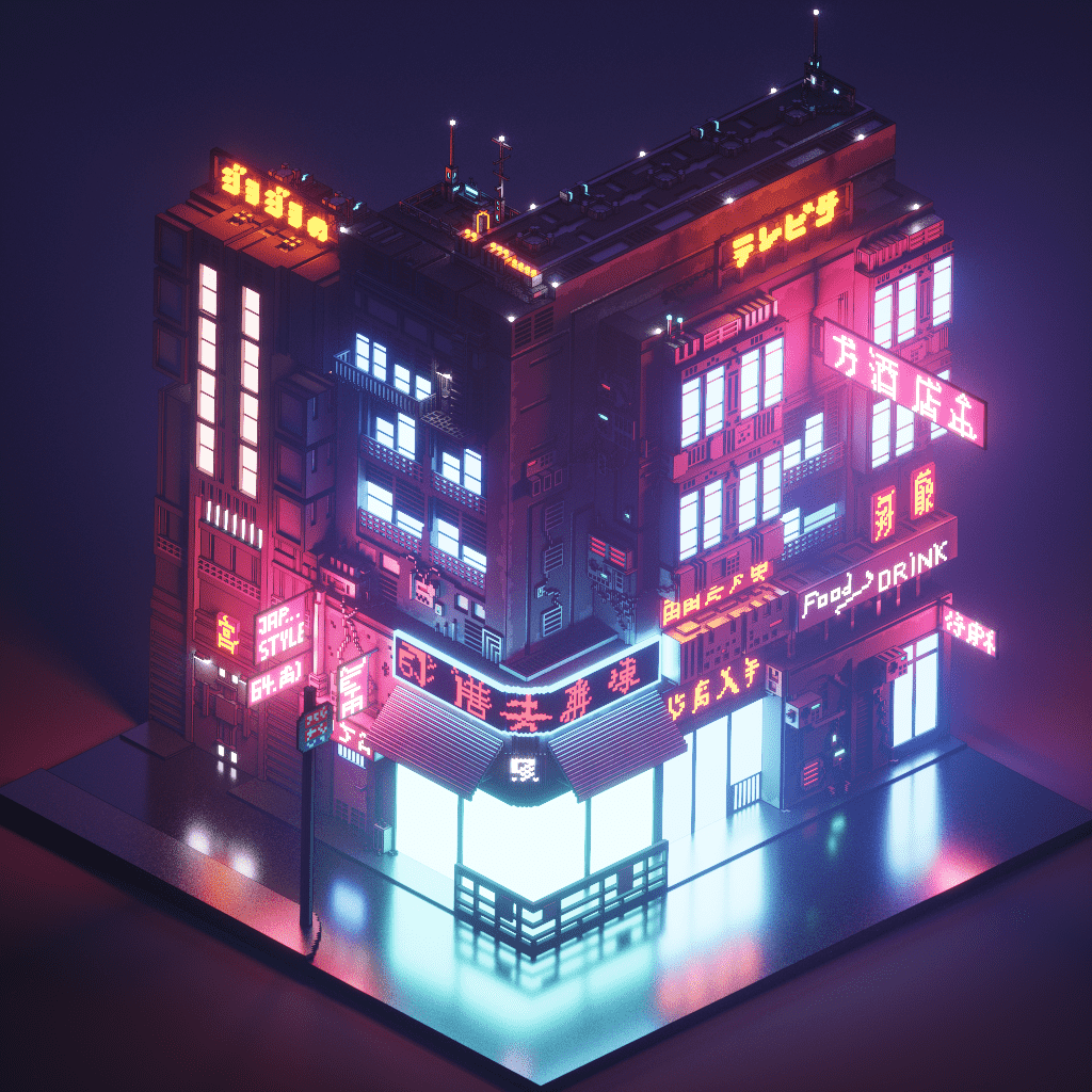 Beautiful Low Poly Buildings
