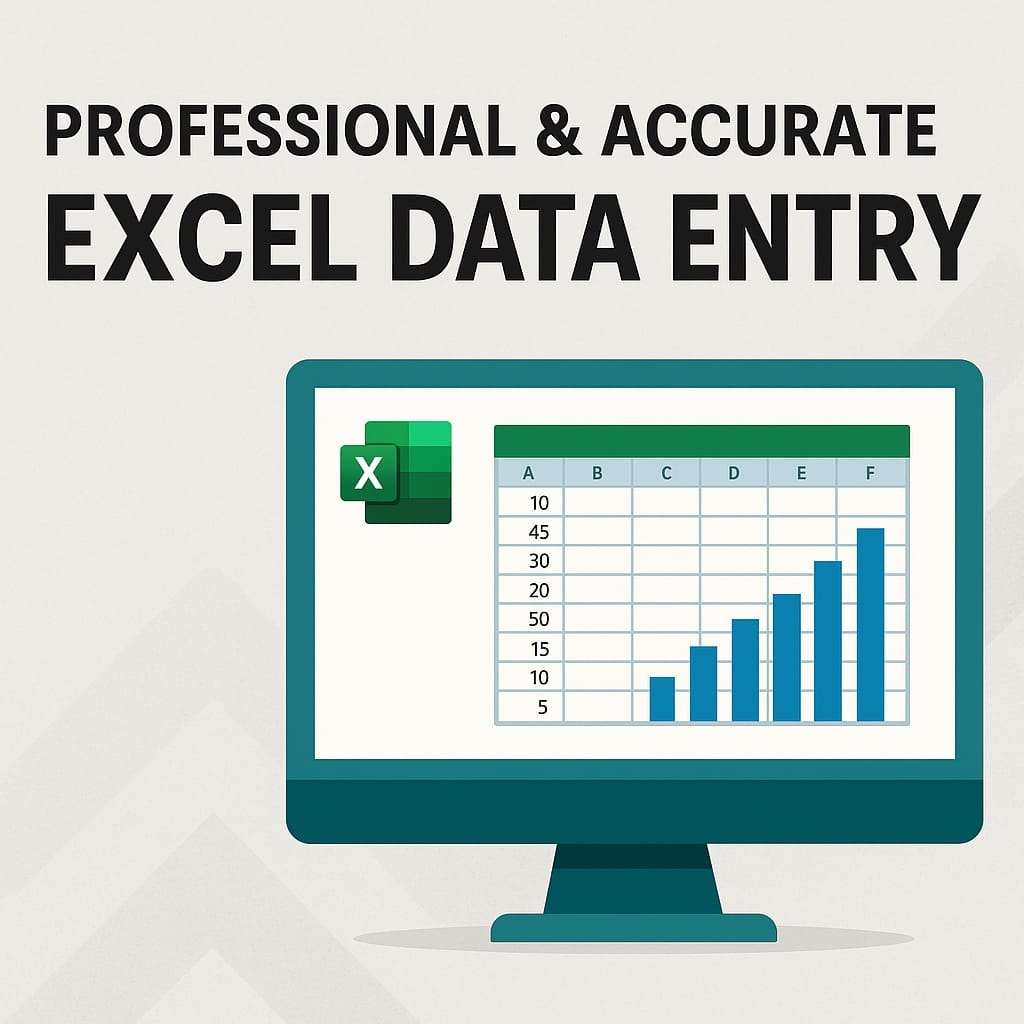 I will do accurate Excel data entry and formatting