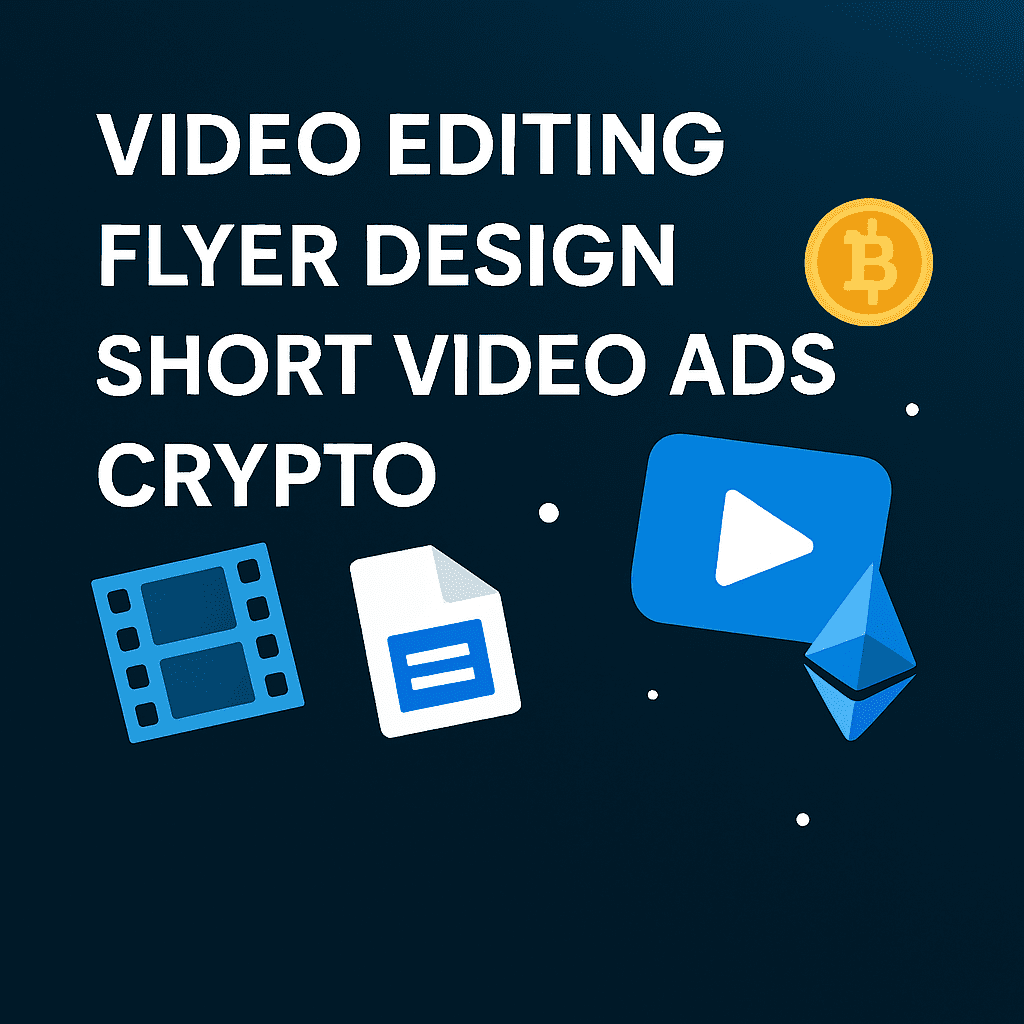 I will create stunning flyers, edit videos, and design crypto short video ads for your brand