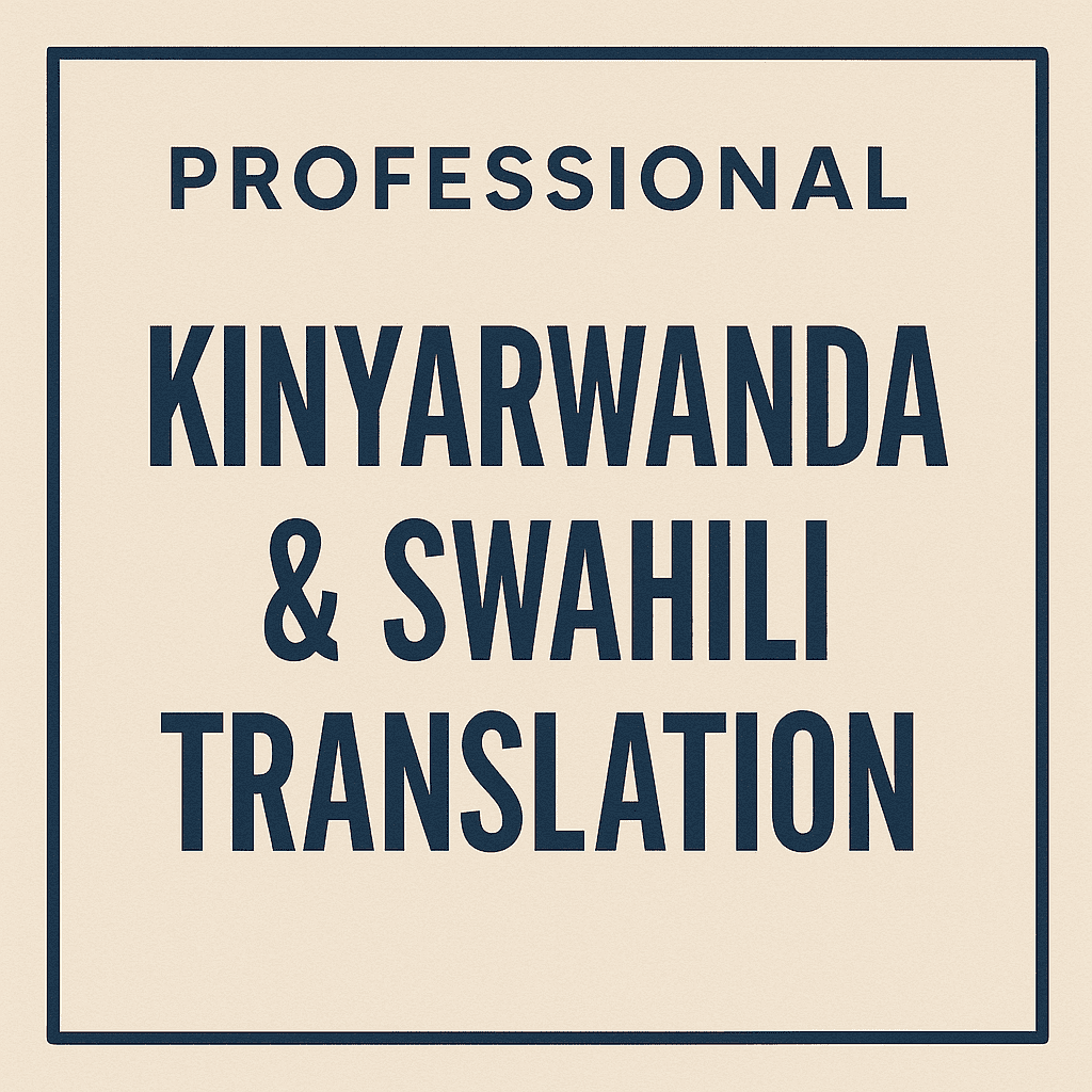 Reliable kinyarwanda translation and swahili translation services