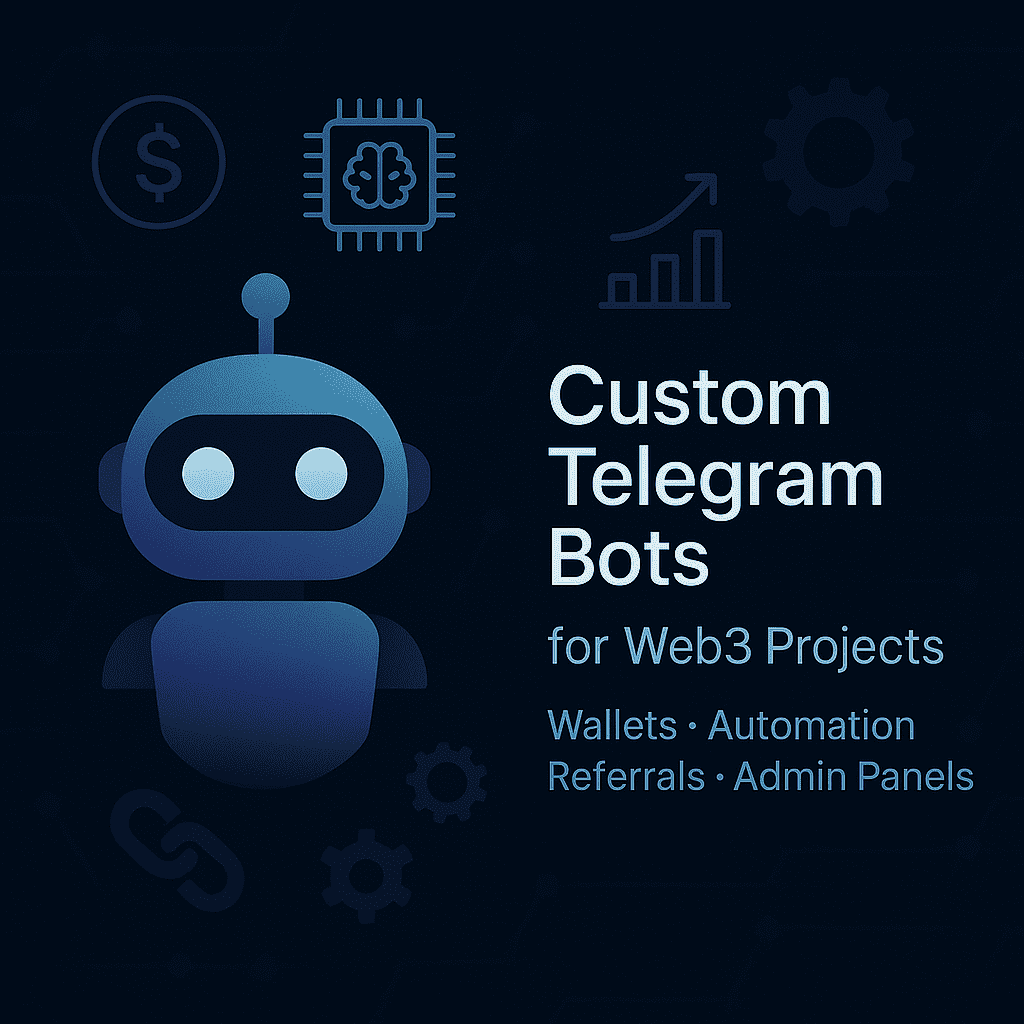 I will build a custom Telegram bot for your Web3 or crypto project