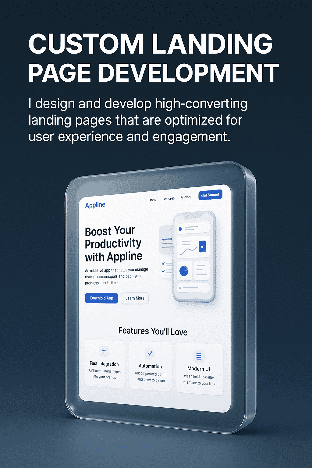 I Will Design a Stunning, Responsive, and Interactive Landing Page for Your Business or Product