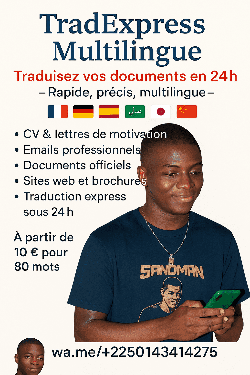 Mes services de traduction