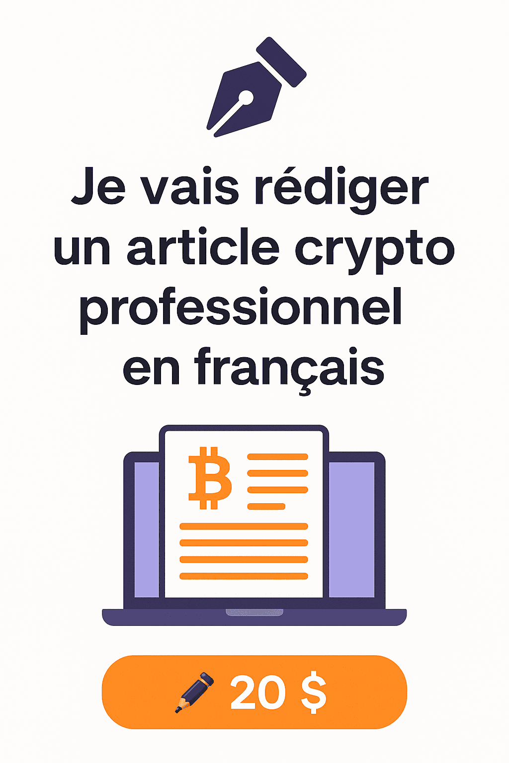 Je vais rédiger un article crypto professionnel en français