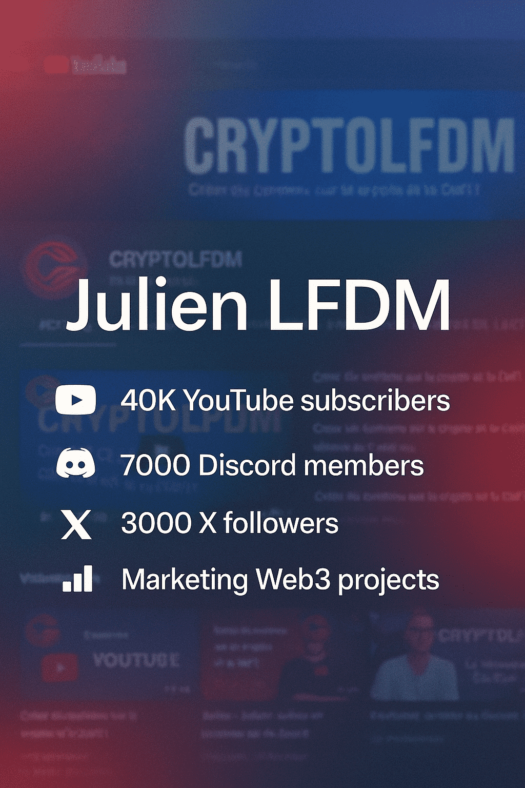 I manage Web3 marketing, Discord, Twitter, and create high-impact crypto content