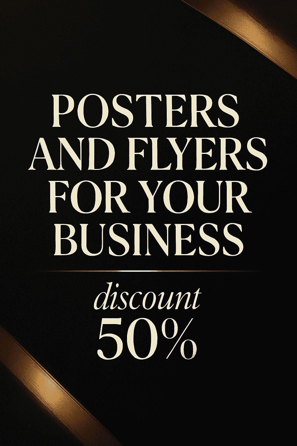 I will design promotional posters and flyers for your business or your educational