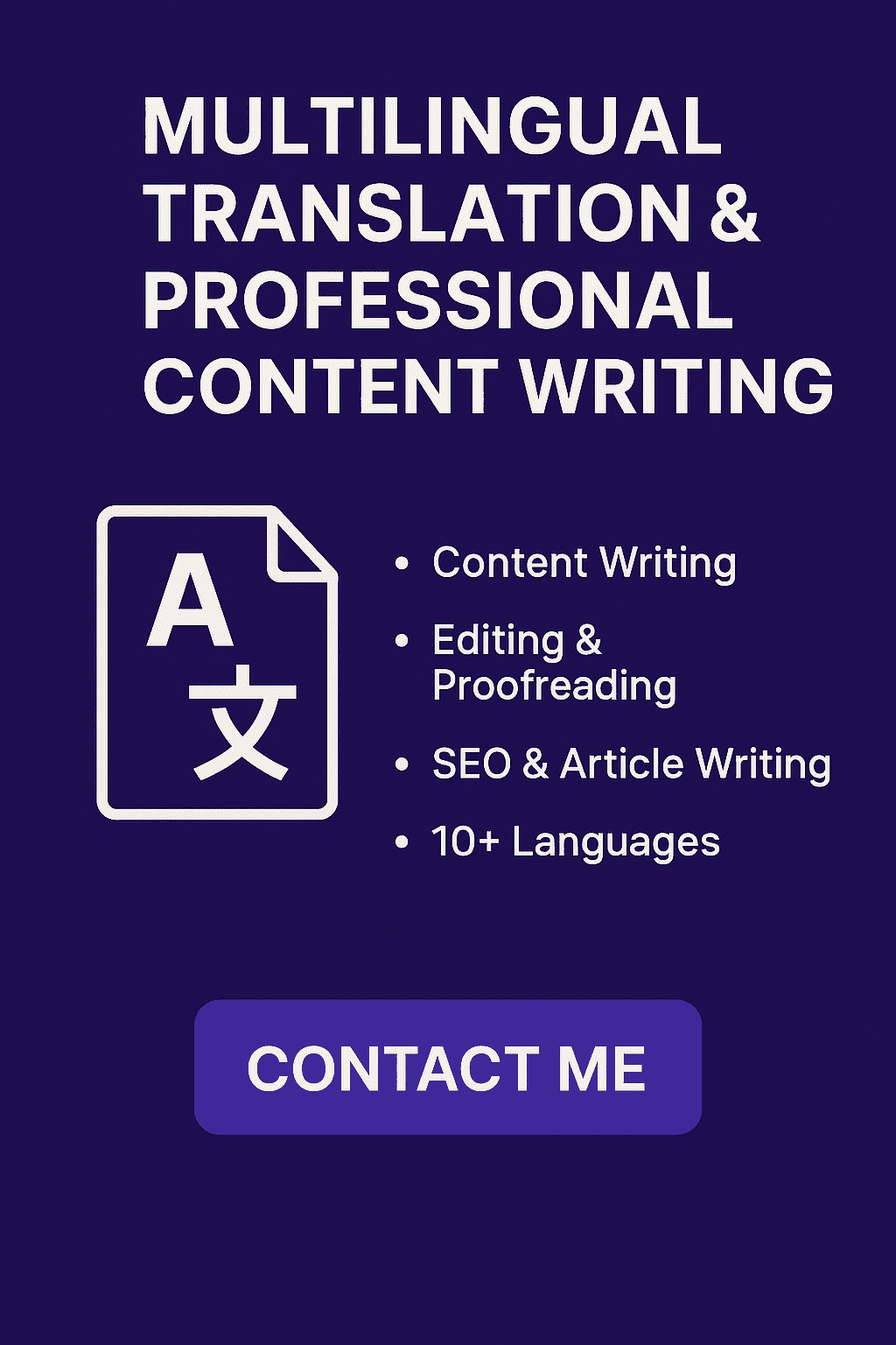 I Will Write SEO-Optimized Content and Translate Into Multiple Languages Professionally.