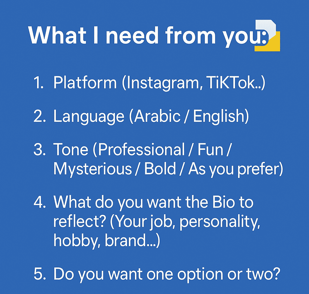 💡 Service: Rewrite Your Social Media Bio with a Unique & Catchy Style