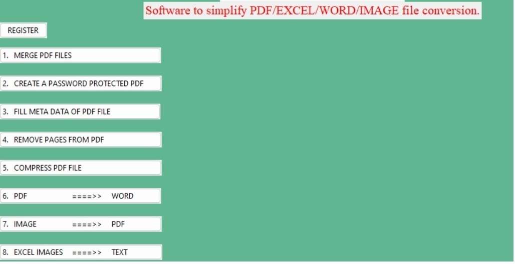 Document conversion software