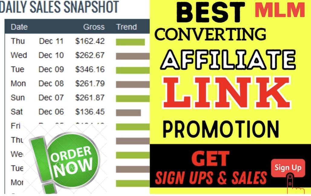 I will do affiliate link promotion, Solo ads , Mlm promotion