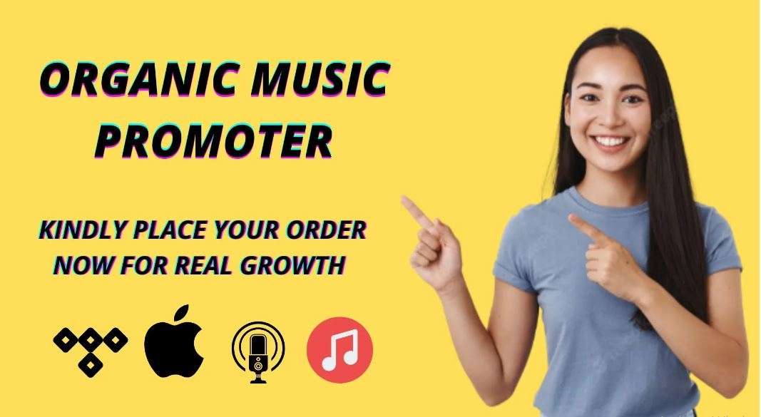 I will do organic apple music itunes music promotion tidal music podcast marketing