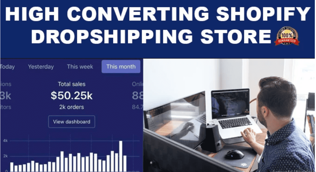 I will build you a high converting shopify dropshipping store website