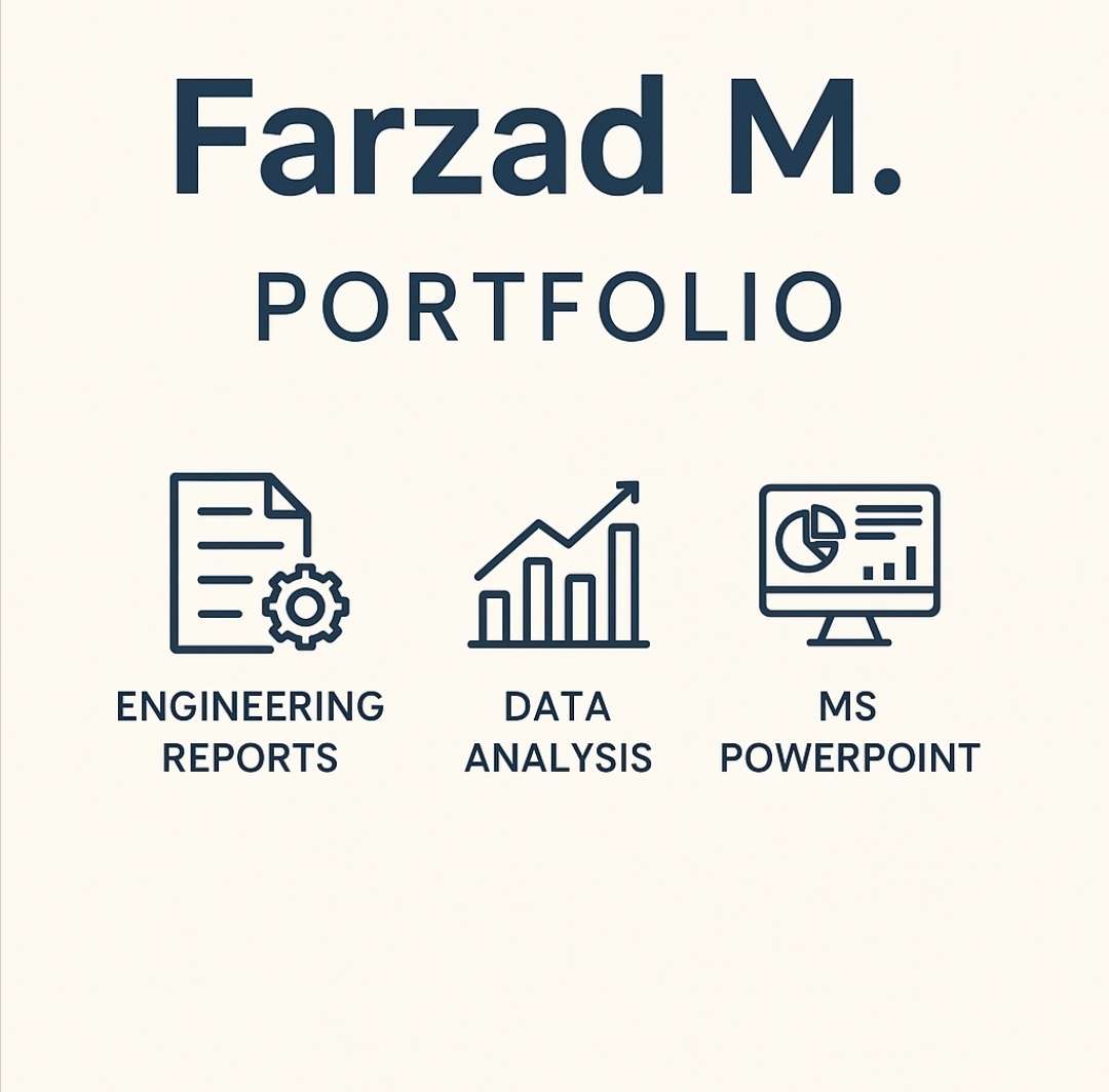Professional Engineering Reports, Data Analysis & Excel Dashboards