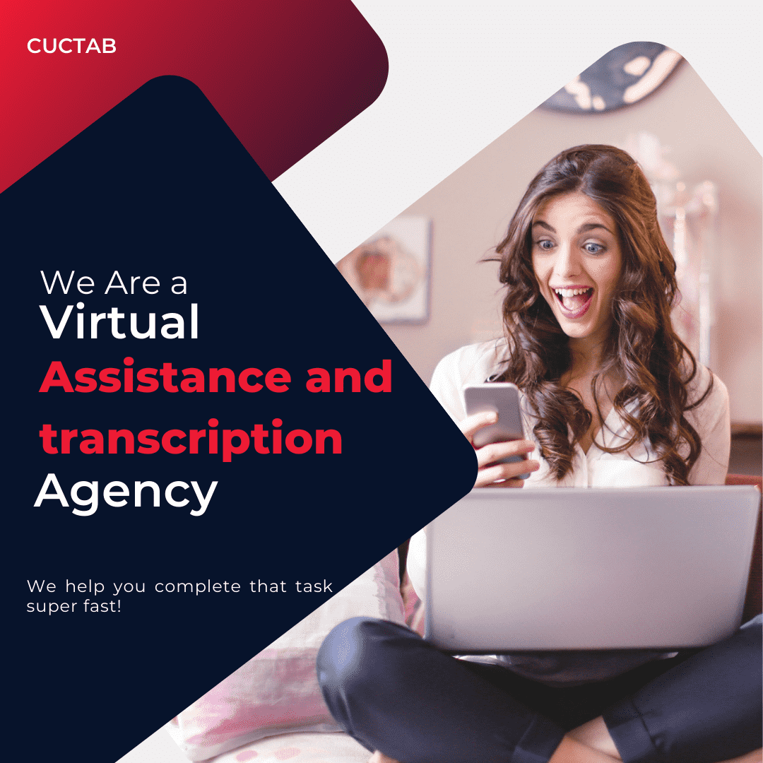I will provide virtual assistant/ transcription service