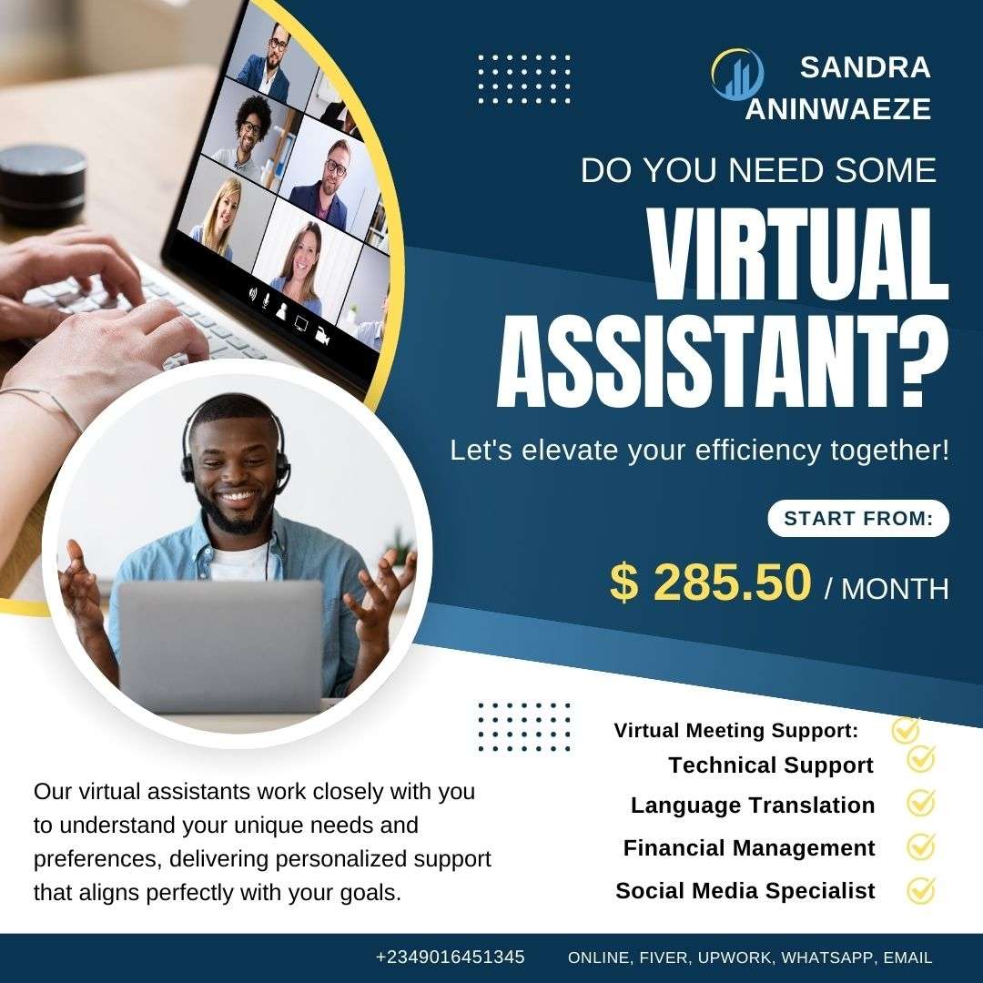 I am your Reliable Personal, Administrative & Executive Virtual Assistant – Your Trusted Remote Support