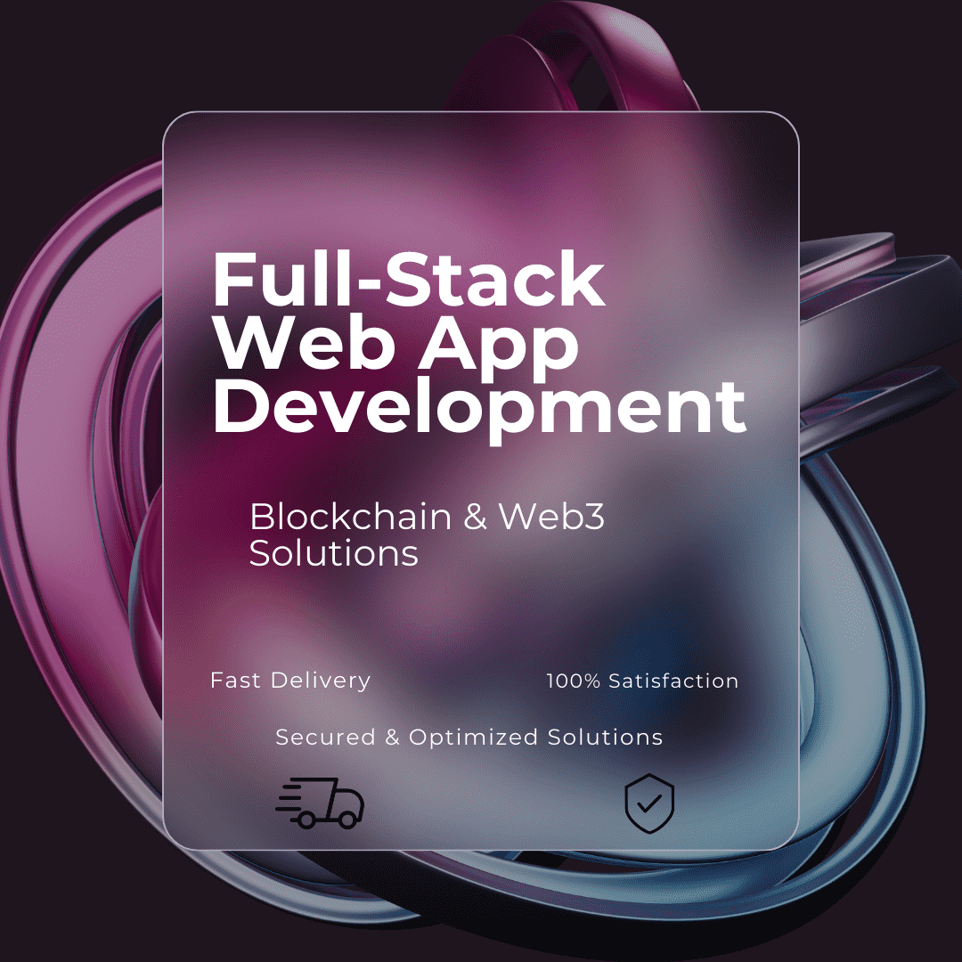 I will full stack web application development