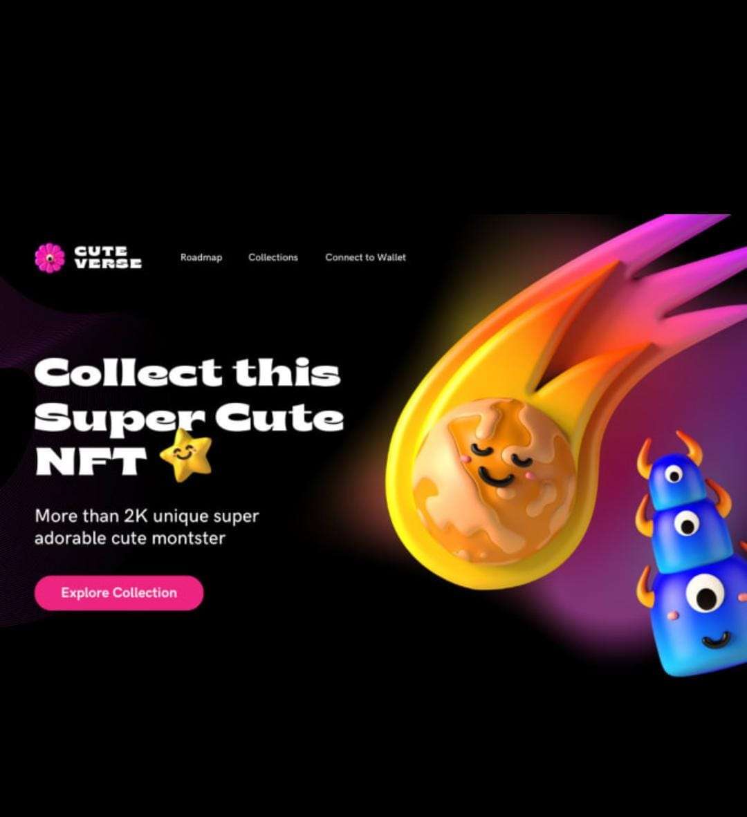 I will design nft landing , website , crypto ,page